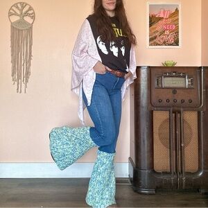 Upcycled Crochet Bell Bottoms